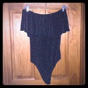 Glitter body suit